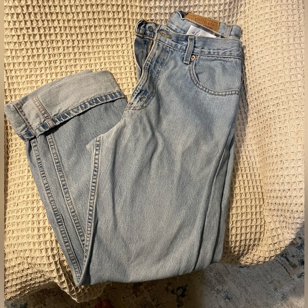 Custom Vintage aligrace Light Blue Denim Jeans